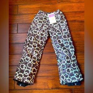 New with tags girls M Oniell freedom snow snowboard winter ski pants. ab1867